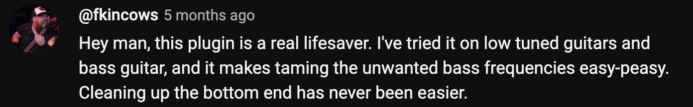 Comment from producer 14